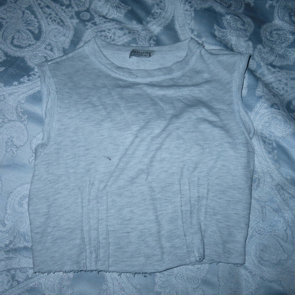 Paper Crane Light Gray Top